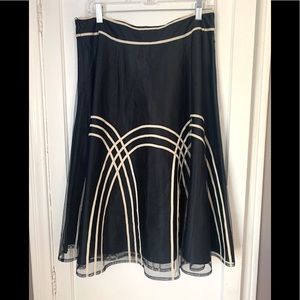 Loft blue A line skirt size 10